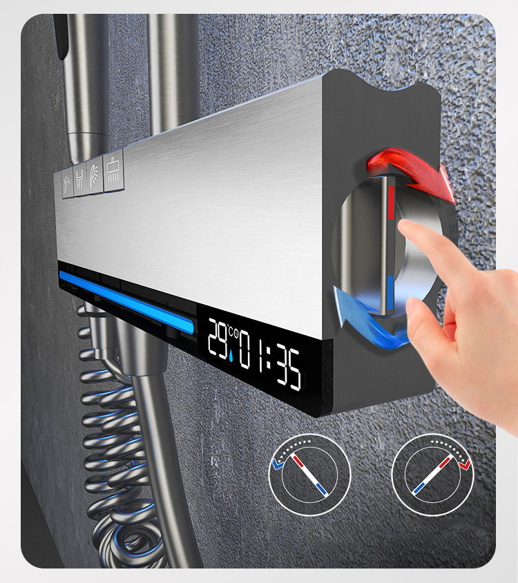 Homelody Thermostat-Duschsäule Digitaler Bildschirm mit Badewannenmischer für das Badezimmer , Umgebungslicht