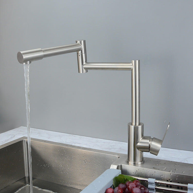 Homelody Wasserarmatur Küchen Schwenkbar 360° drehbar Wasserhahn Armatur Küchenspüle Einhandmischer faltbarer Messing Mischbatterie Küche