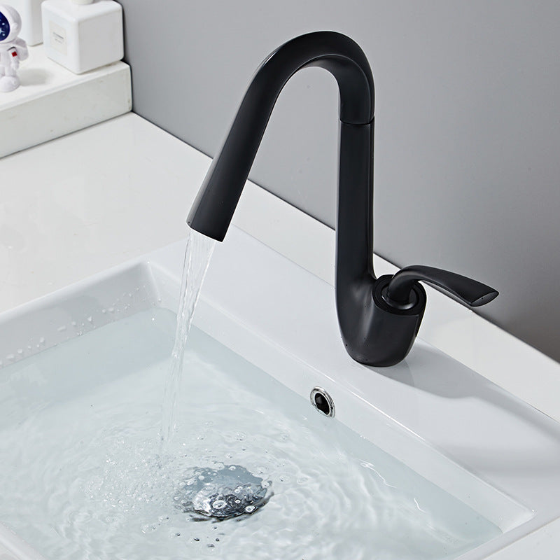 Homelody 360° drehbar Schwanenform Waschtischarmatur Wasserhahn Bad für Waschbecken im Badezimmer armaturen