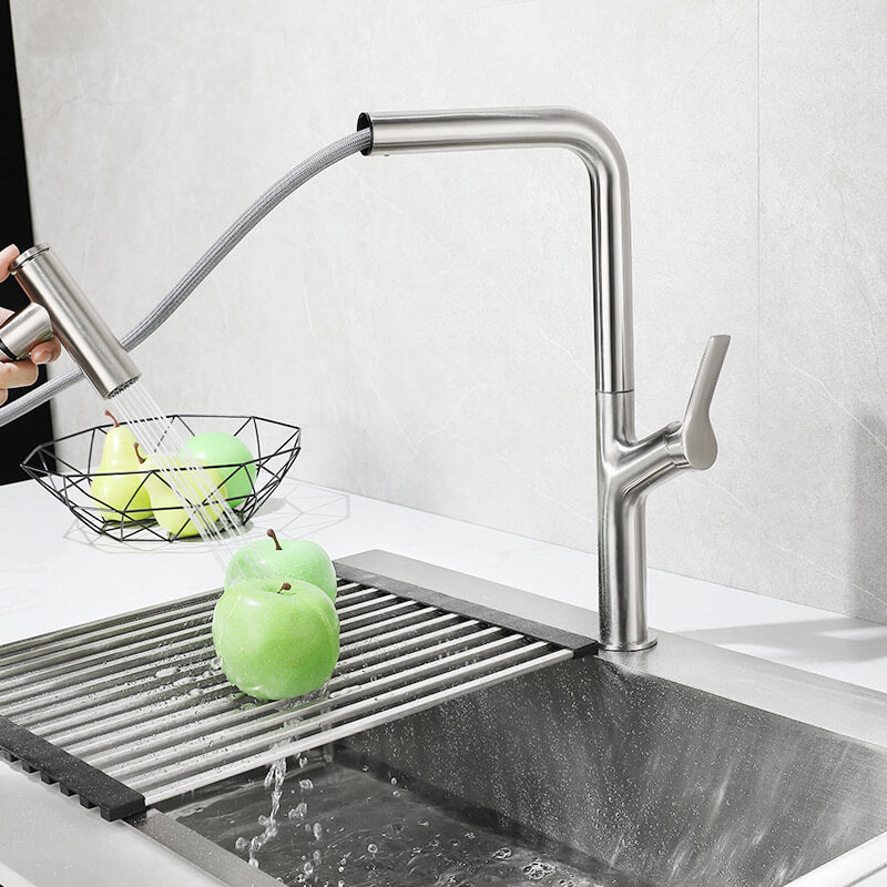 360 ° Drehung Ausziehbar Edelstahl Wasserhahn Küche Armatur Homelody Mischbatterie Spültischarmatur für Spüle