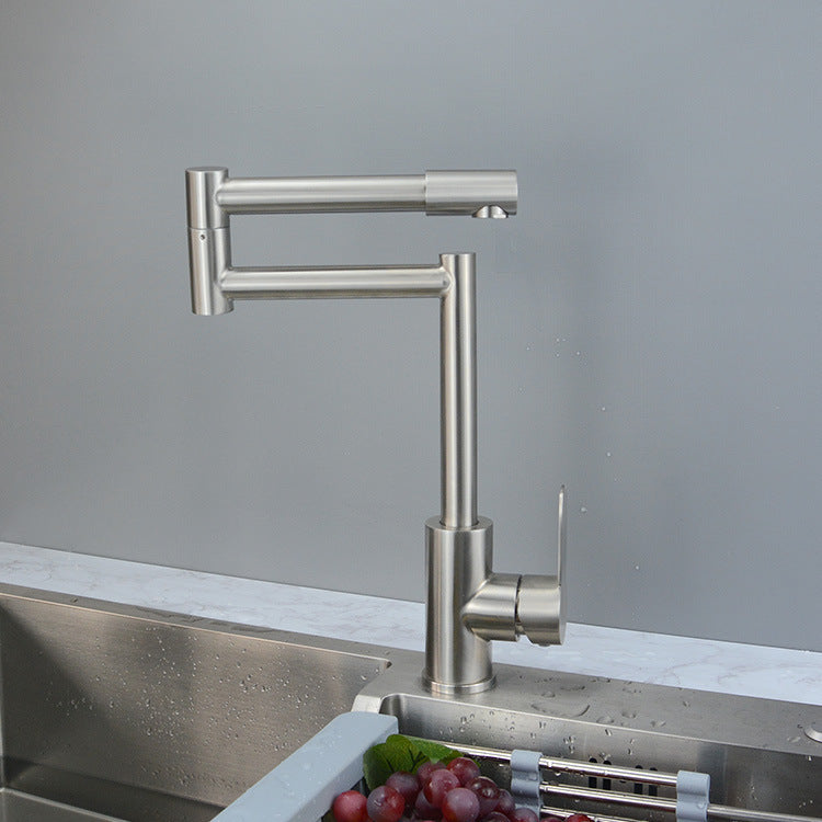 Homelody Wasserarmatur Küchen Schwenkbar 360° drehbar Wasserhahn Armatur Küchenspüle Einhandmischer faltbarer Messing Mischbatterie Küche