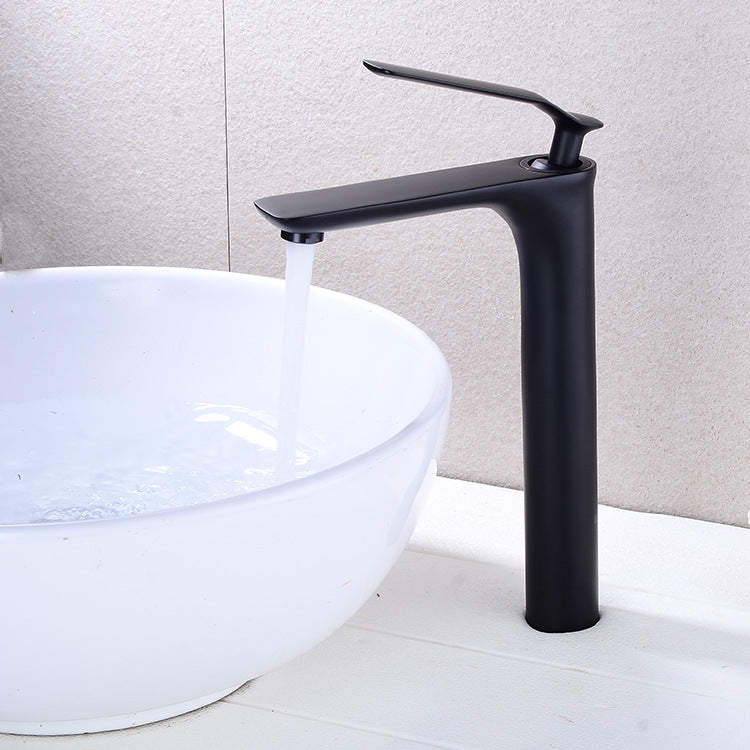 HOMELODY Einzigartige Form Wasserhahn Bad Hoch Einhebel Mischbatterie Waschbeckenarmatur für Badzimmer