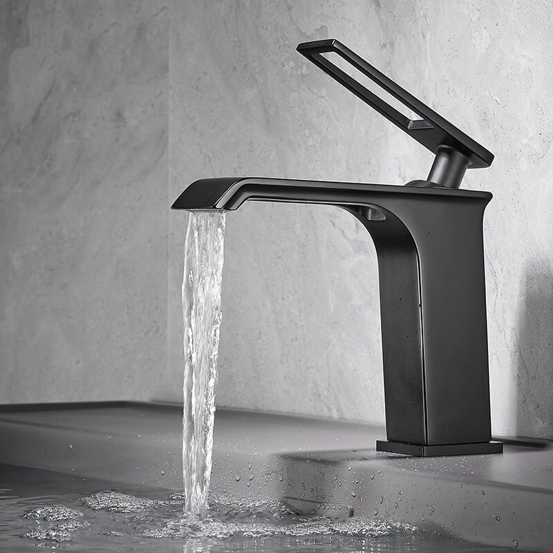 Homelody Hohlgeschnitztes Design Wasserfall wasserhähne bad Badarmatur Einhebelmischer Wasserfall mischbatterie waschbecken Messing