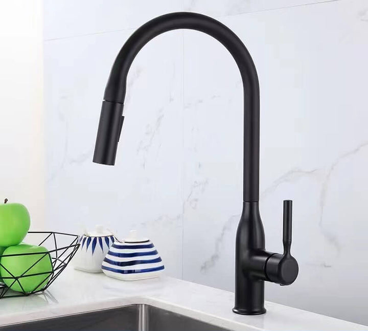 Homelody 360 ° Drehung Wasserhahn Küche ausziehbar mit 2 Modus Küchenarmatur mit Brause Edelstahl Mischbatterie Küche