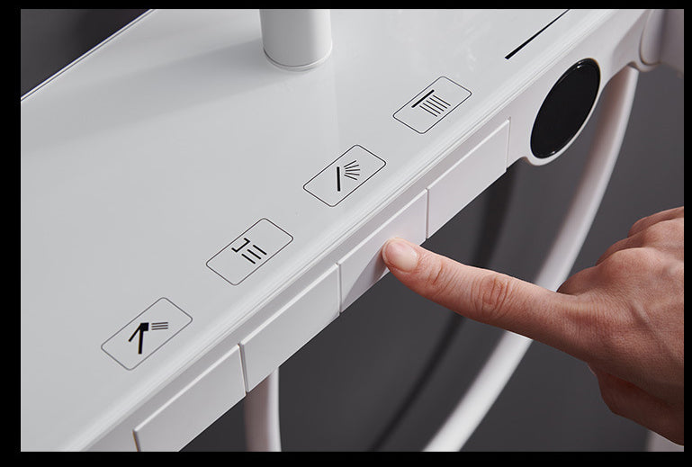 Homelody 38 ℃ Thermostat-Duschsäule Digitaler Bildschirm mit Ablagebrett Duschset mit Badewannenmischer für das Badezimmer , Umgebungslicht
