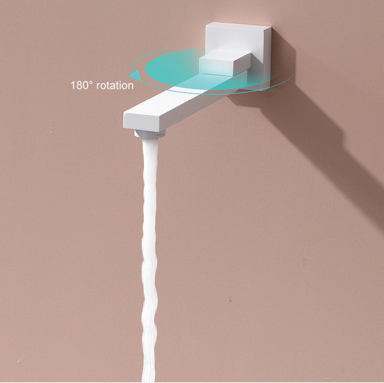 Homelody Unterputz-Duschsystem Thermostat Messing Dusche quadratisch Duschzubehör mit 180° drehbar Wasserfall Badewannenarmatur