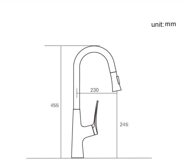 Homelody 360 ° Drehung Wasserhahn Küche ausziehbar mit 2 Modus Küchenarmatur mit Brause Edelstahl Mischbatterie Küche