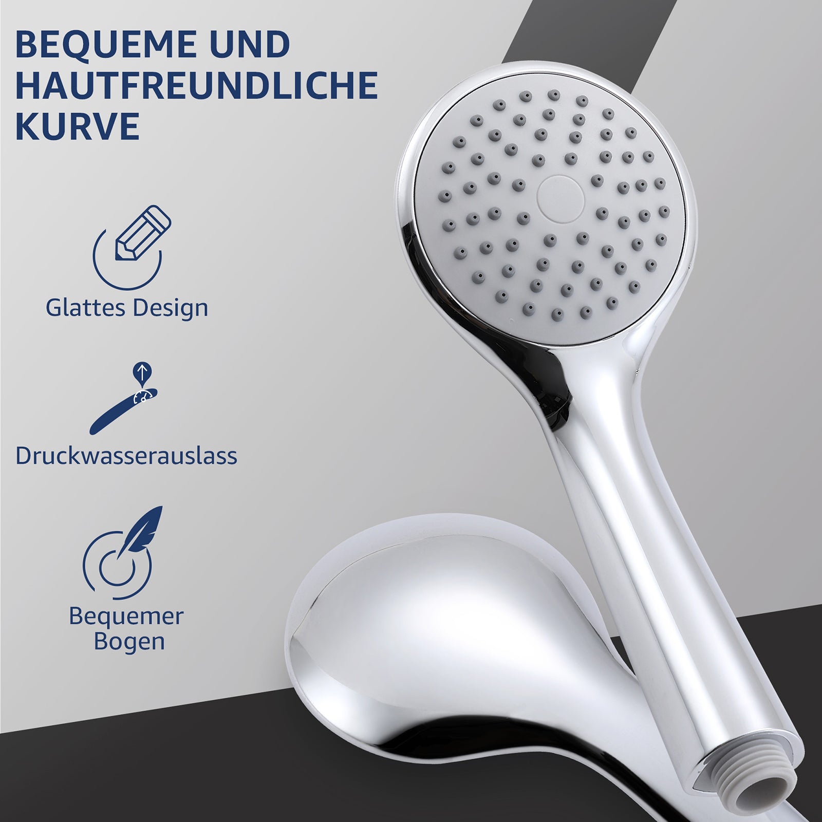 Homelody Duschsystem Abnehmbares Duschsystem mit Wasserfall Badzubehör Duschzubehör