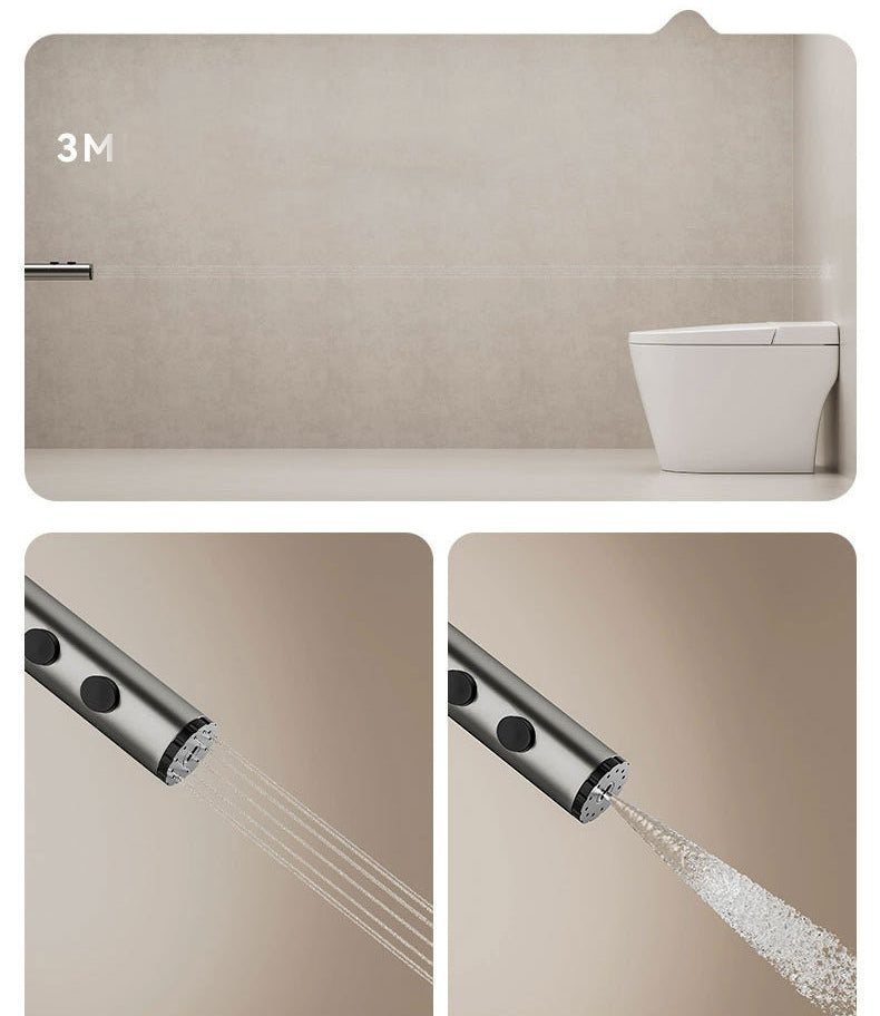 Homelody Thermostat-Duschsäule Digitaler Bildschirm mit Badewannenmischer für das Badezimmer 4 Funktionen, Umgebungslicht