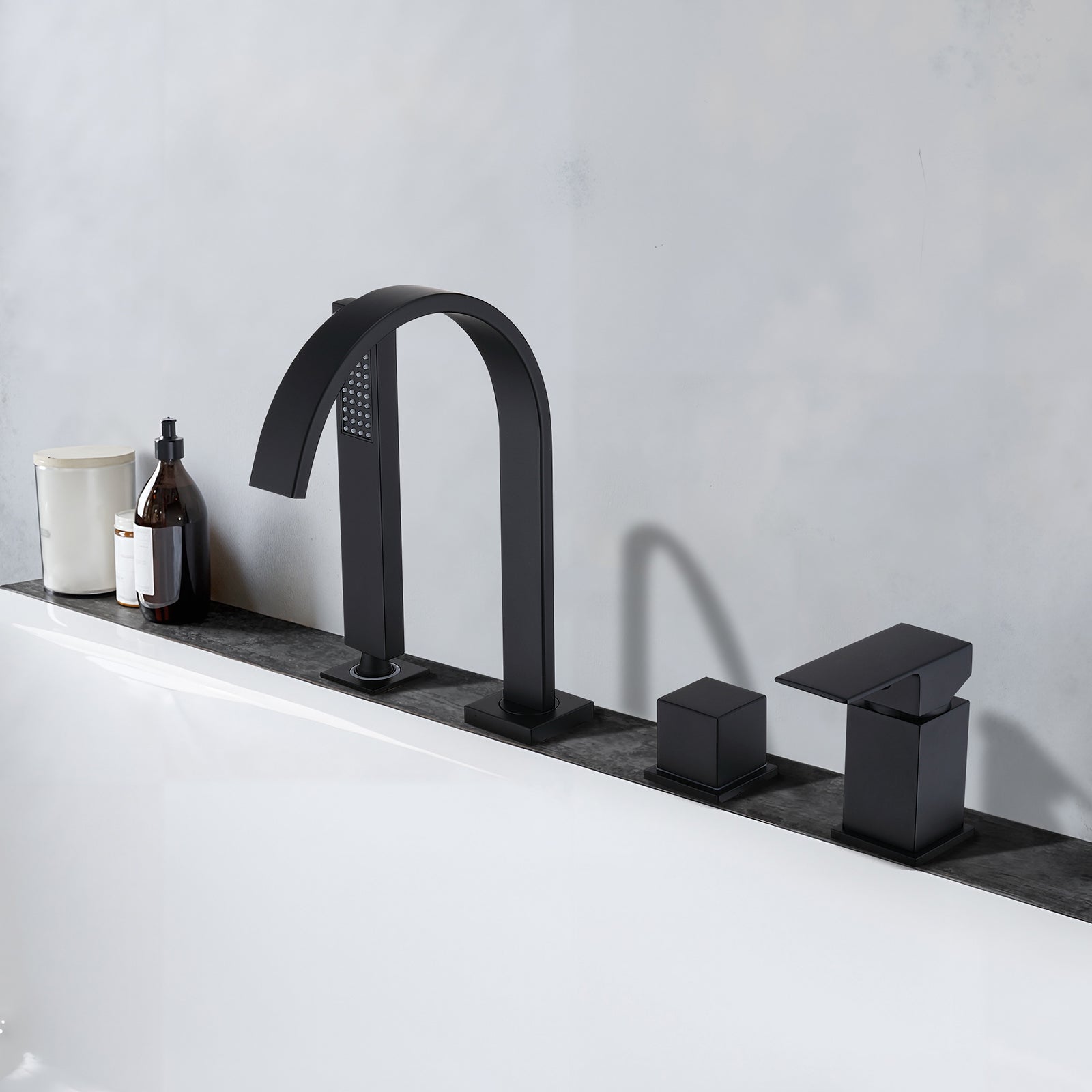 Homelody Badarmatur Präzise Temperatursteuerung und Flexibler Edelstahl-Schlauch