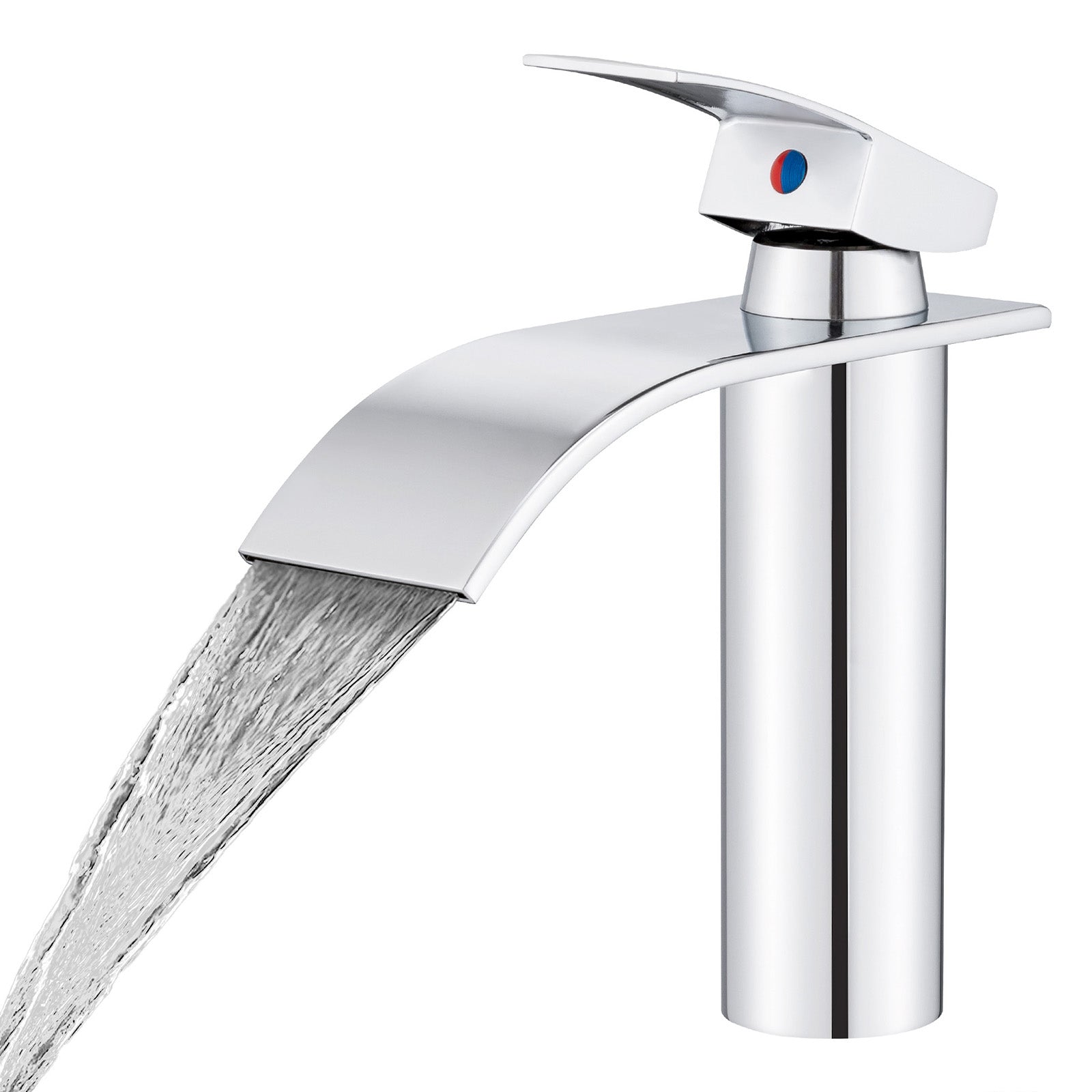 Homelody Waschtischarmatur Wasserfall Wasserhahn Waschbeckenarmatur Einhand Badarmatur