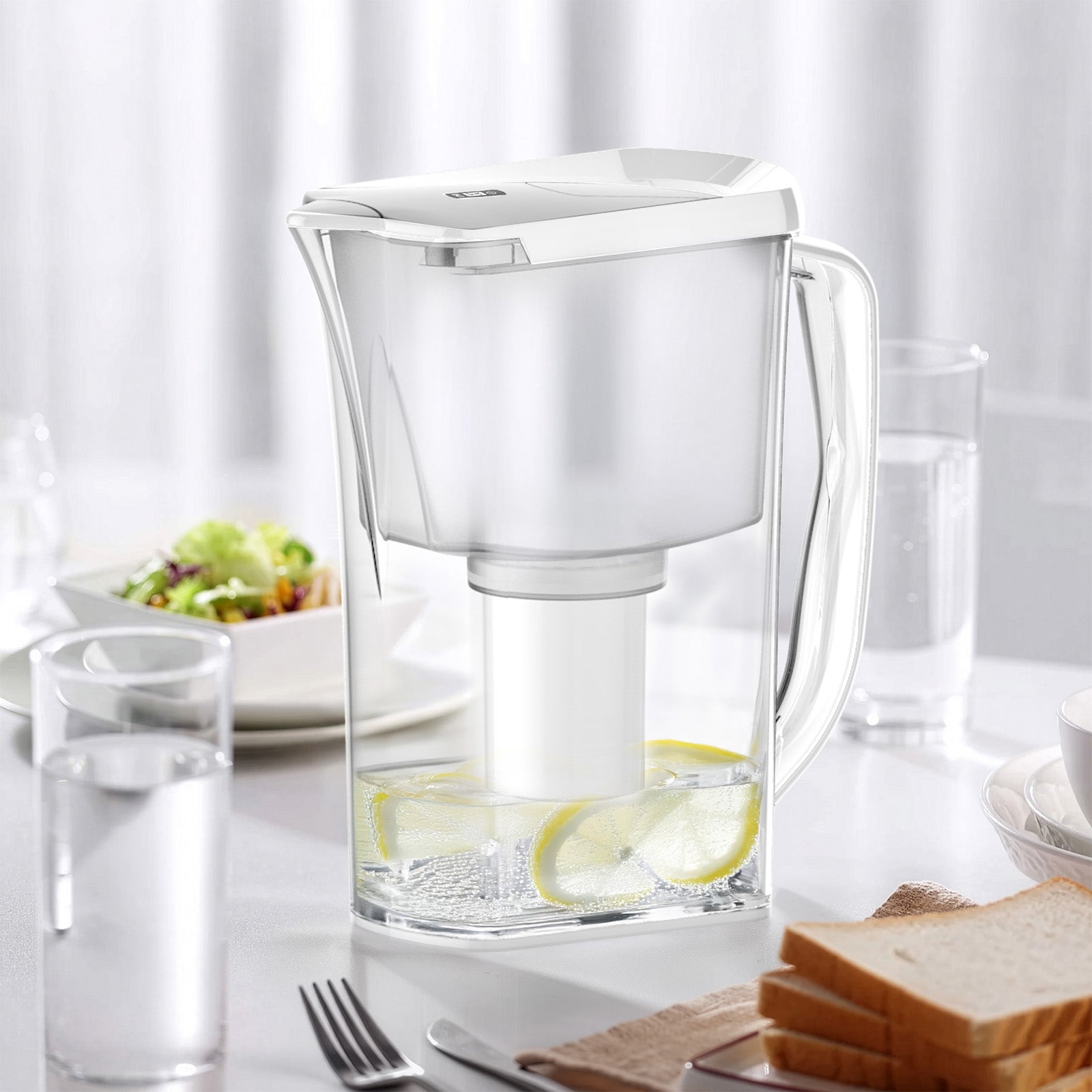 Homelody Wasserfilter Wasserfilterkanne 2,5 L aus lebensmittelechtem Material