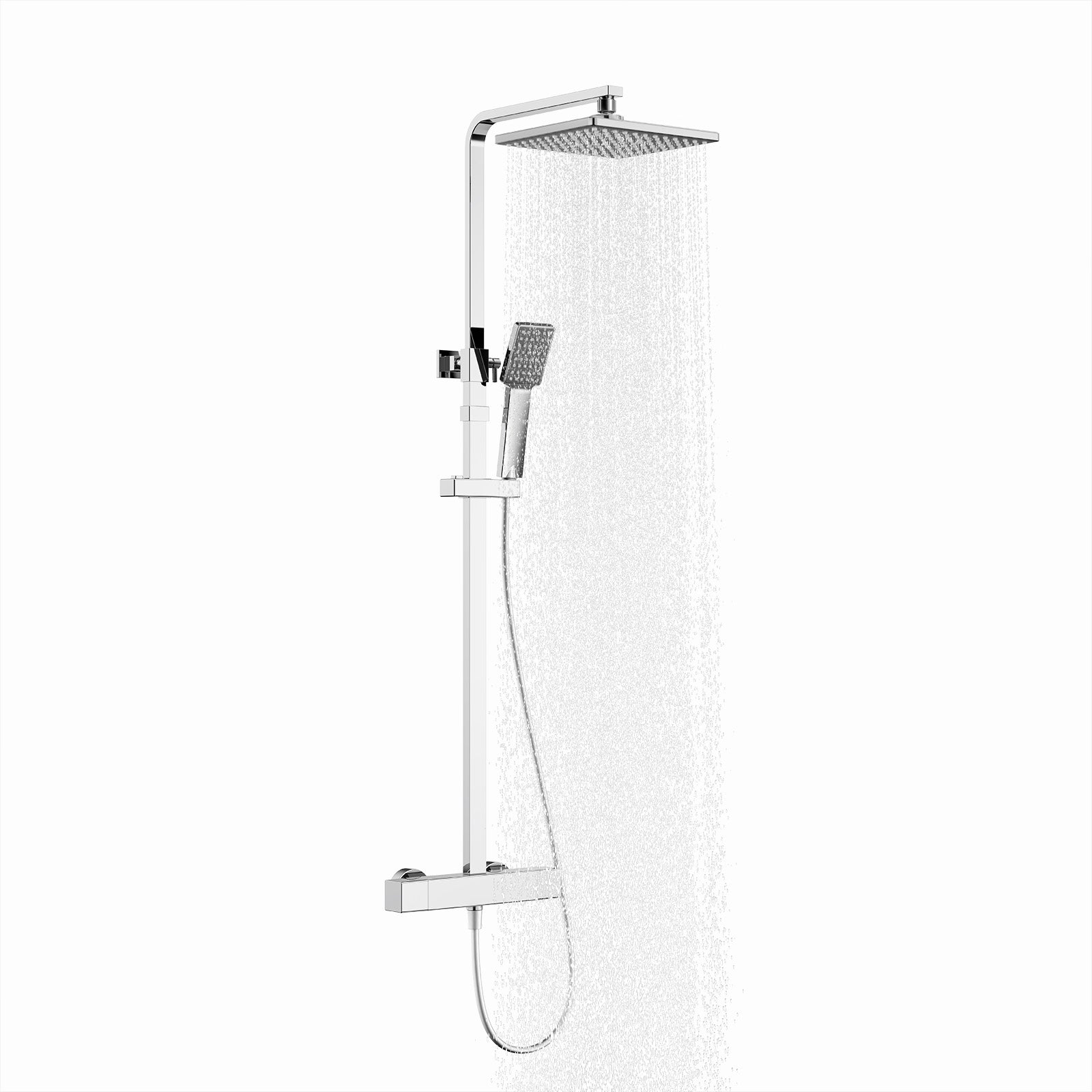 HOMELODY Duschsystem mit Thermostat Chome