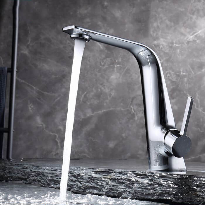 Homelody Luxuriös Wasserhahn Bad Einhebel Mischbatterie Waschbeckenarmatur für Badzimmer Messing