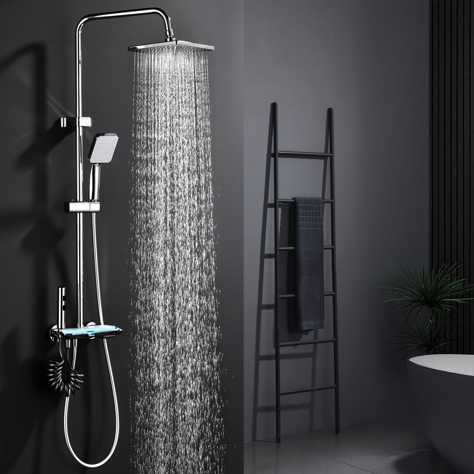 Homelody Duschsystem Messing 4 Wasserausgabe Modi, Duscharmatur Komple – homelody-de