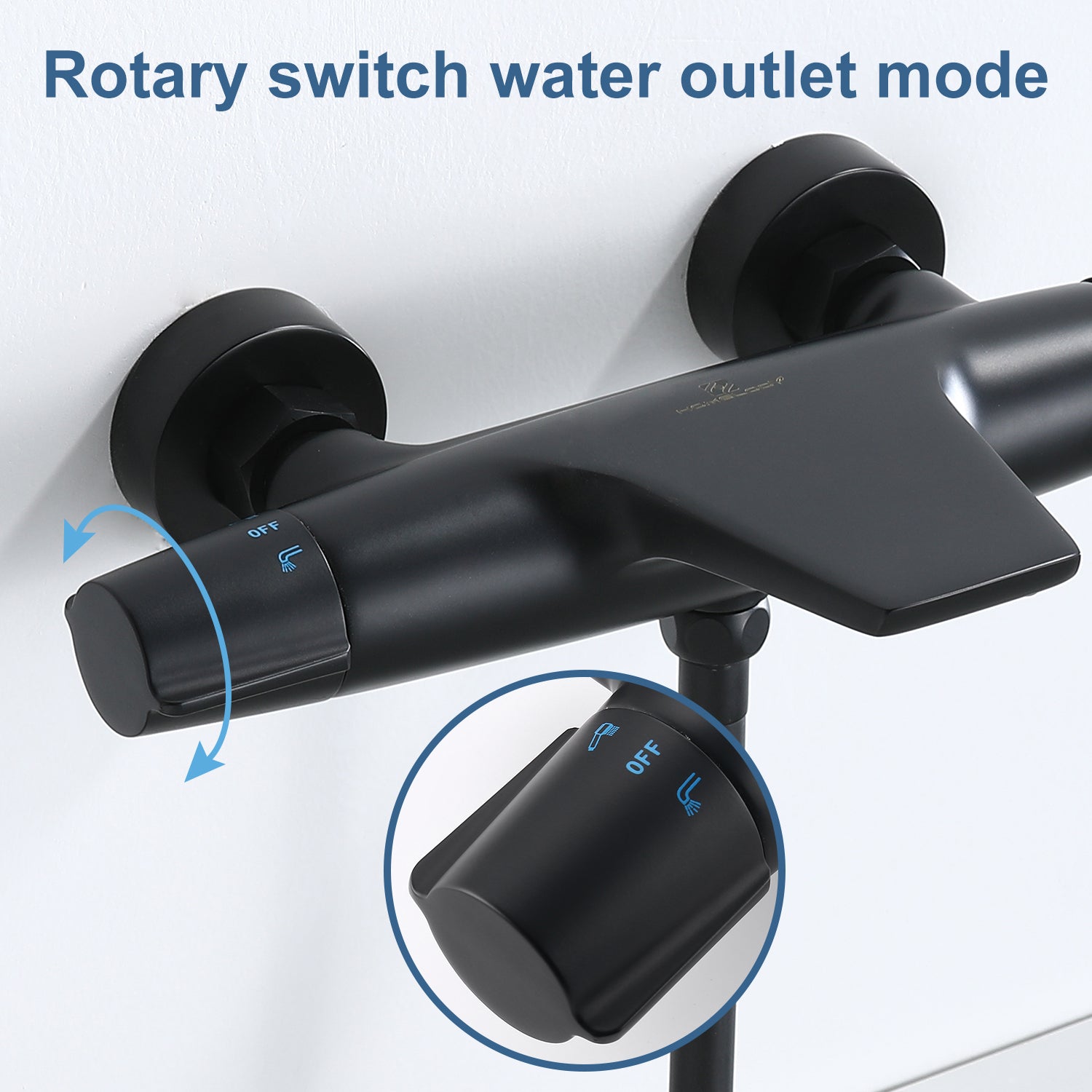 Homelody Duschsystem Abnehmbares Duschsystem mit Wasserfall Badzubehör Duschzubehör