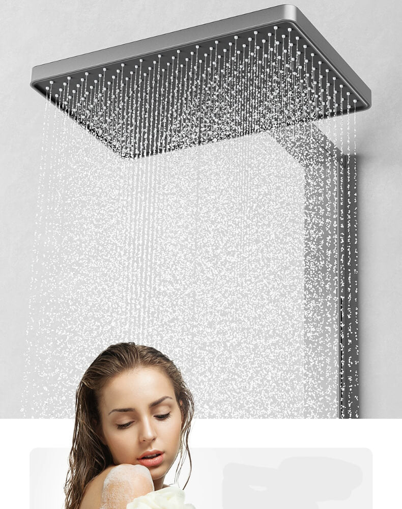 Homelody Thermostat-Duschsäule Digitaler Bildschirm mit Badewannenmischer für das Badezimmer 3 Funktionen