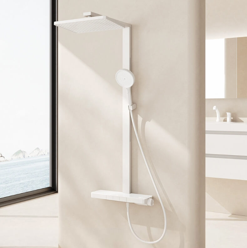 Homelody Thermostat-Duschsäule Digitaler Bildschirm mit Badewannenmischer für das Badezimmer 3 Funktionen