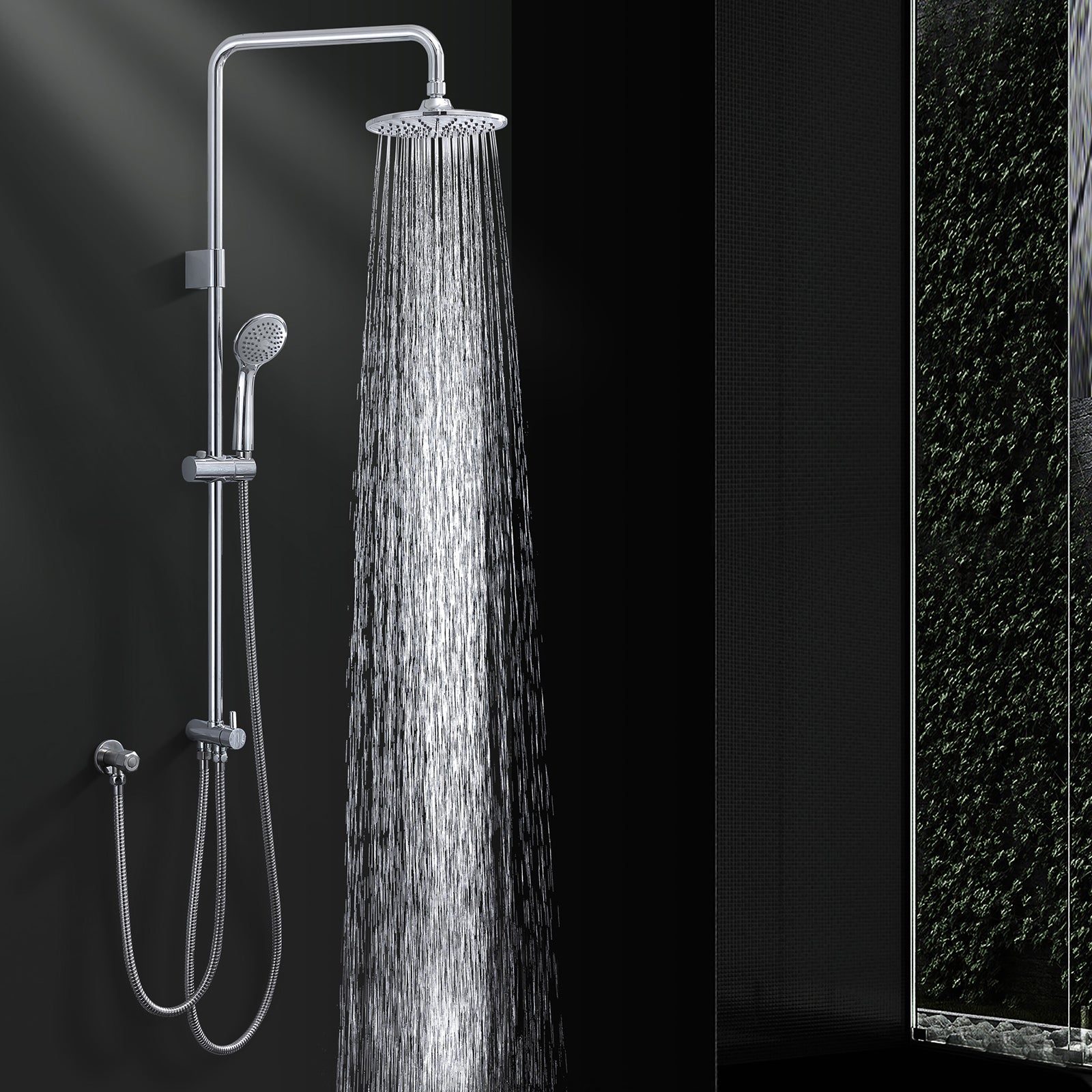 Homelody Duschsystem Abnehmbares Duschsystem mit Wasserfall Badzubehör Duschzubehör