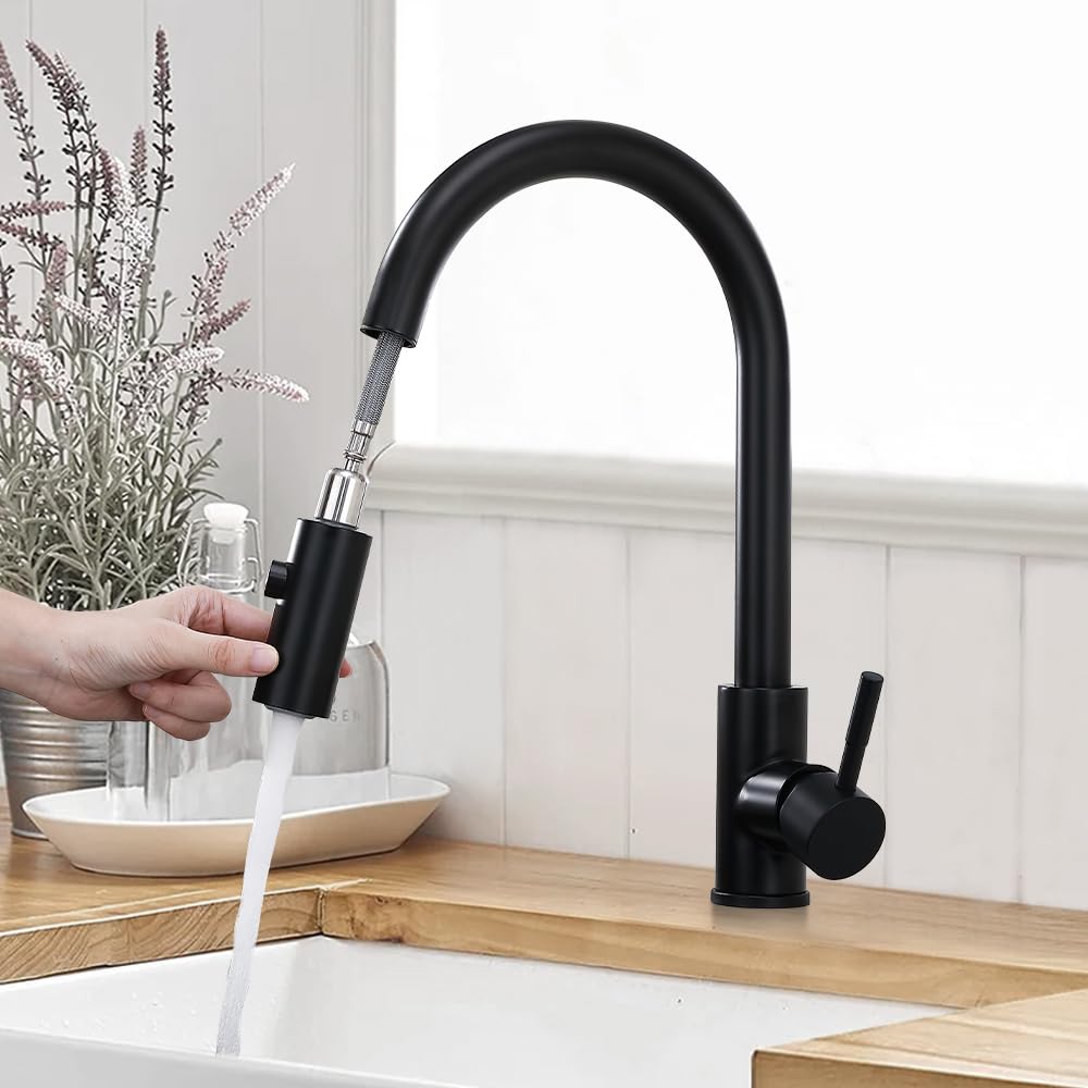 Küchenarmatur Touch Sensor Wasserhahn Küche Armatur mit Brause Ausziehbar
