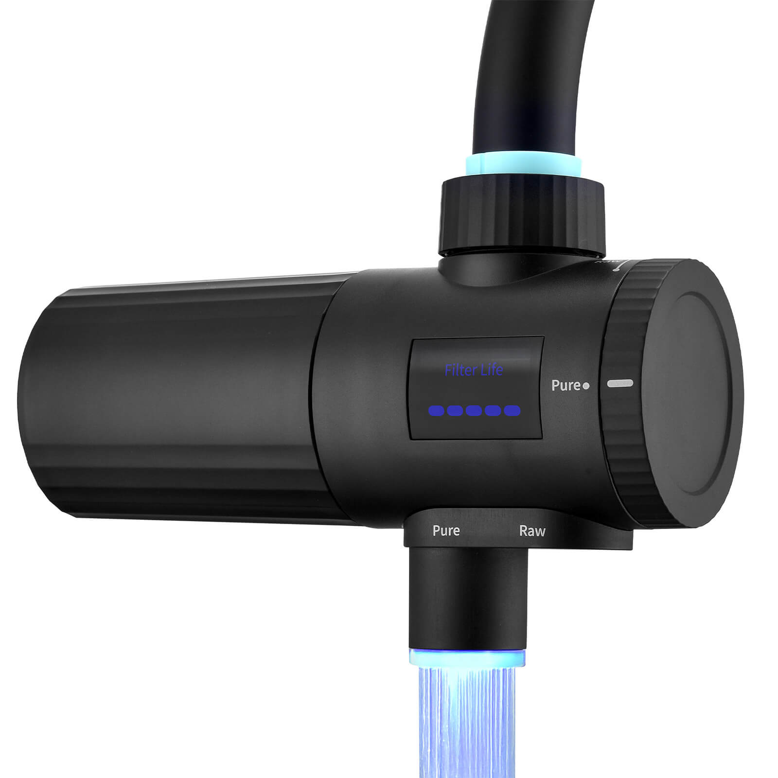 HOMELODY Wasserfilter Wasserhahn 3.0 mit LED-Anzeige, Wasserfilter Trinkwasser für Küche