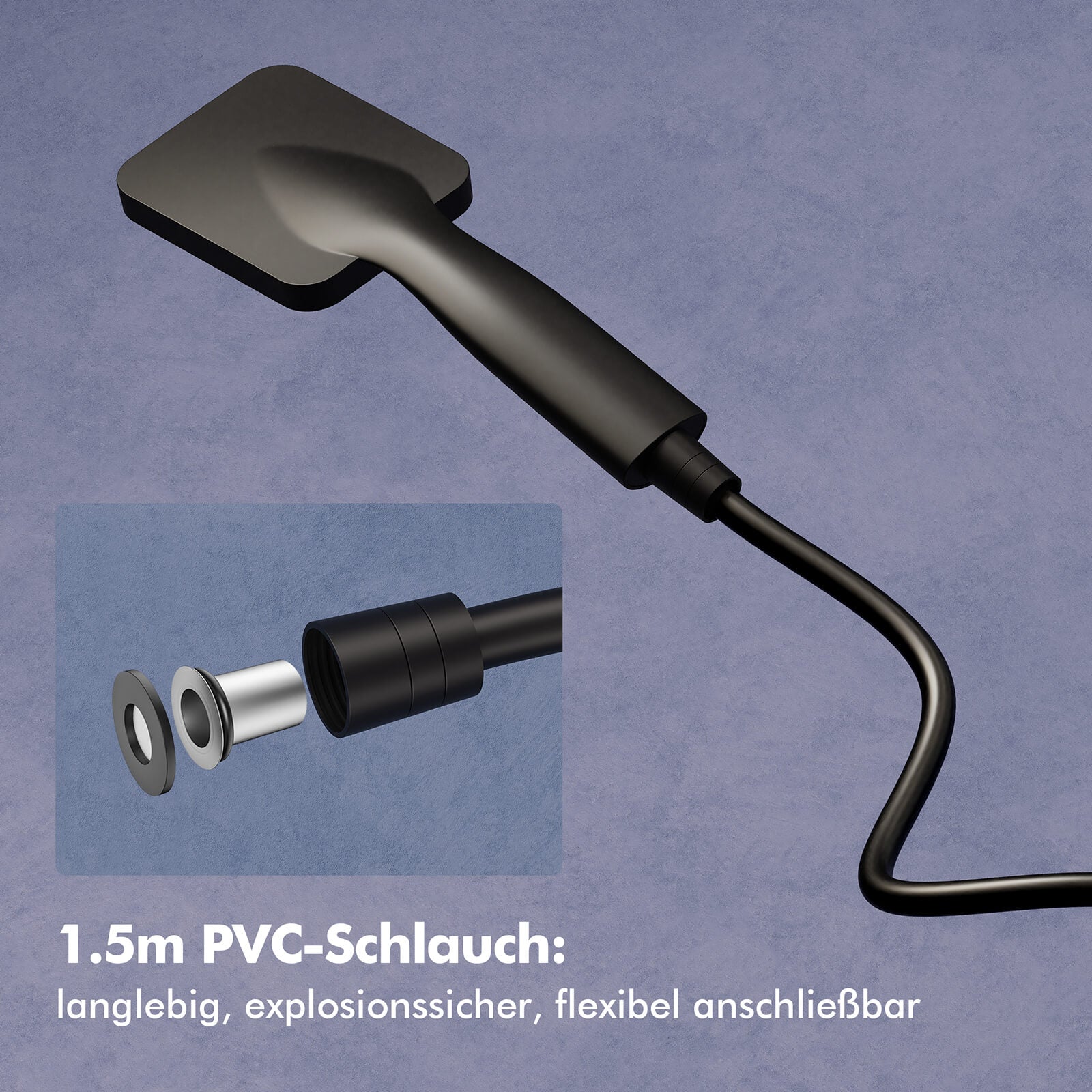 HOMELODY Duschsystem mit Thermostat Komplettset mit Wasserfall-Badewannen-Mischbatterie mit 4-Funktions-Handbrause
