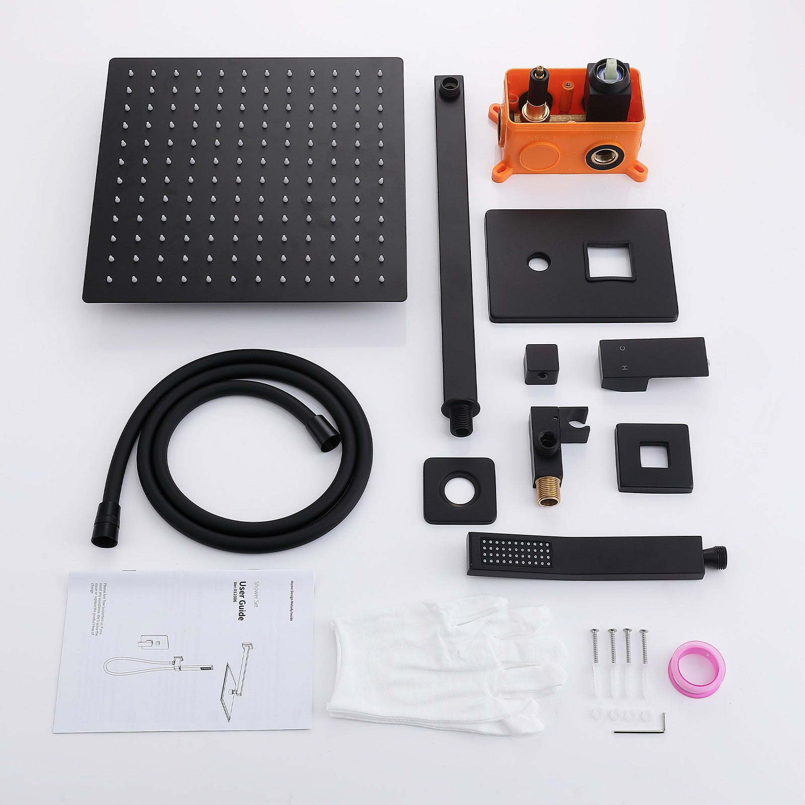 Homelody Unterputz Duschsystem aus Messing, 12 Zoll Kopfbrause Dusche