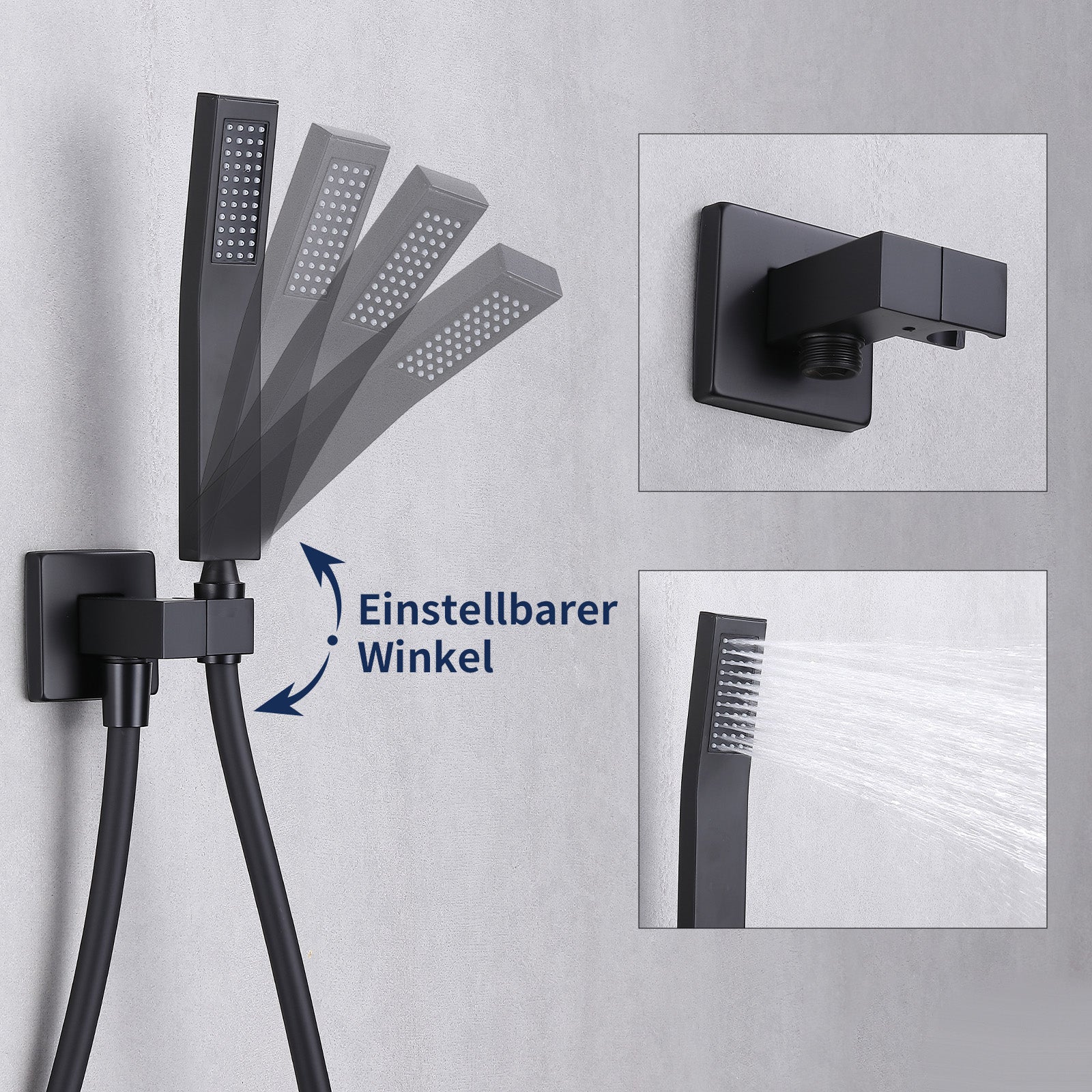 Homelody Unterputz Duschsystem aus Messing, 12 Zoll Kopfbrause Dusche
