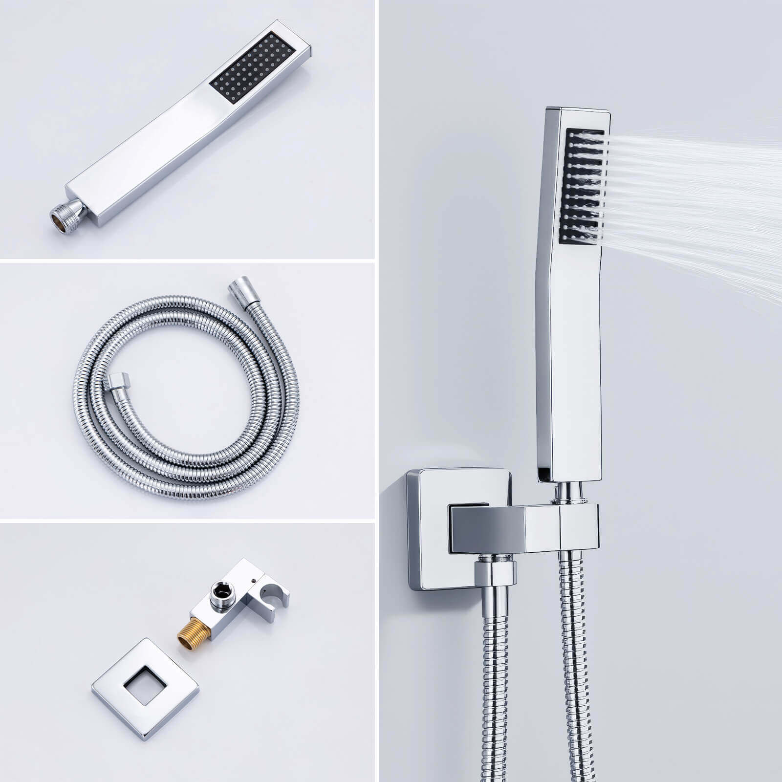 Homelody Unterputz Duschsystem aus Messing, 12 Zoll Kopfbrause Dusche