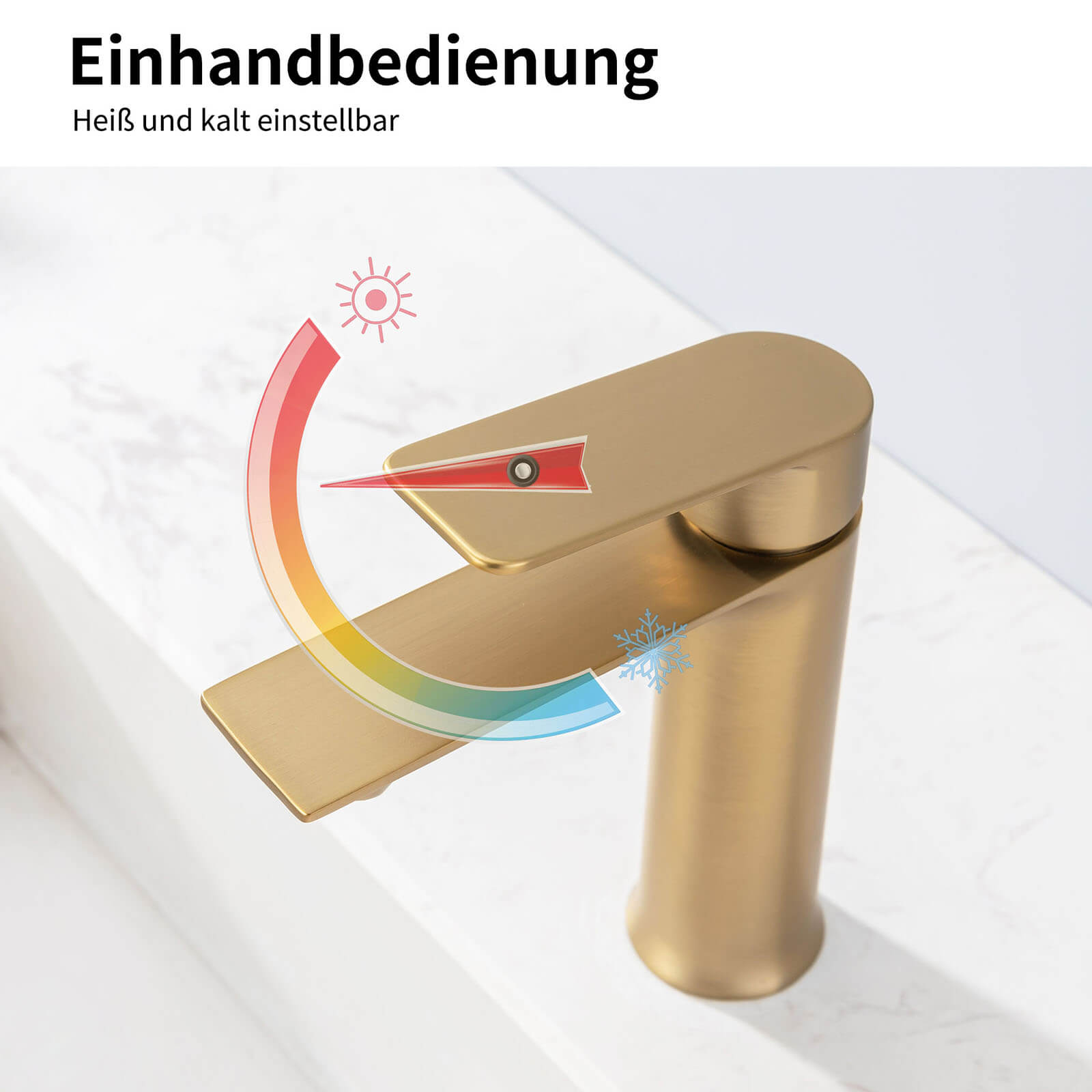 Homelody Waschtischarmatur gold waschtischarmatur bad Wasserhahn