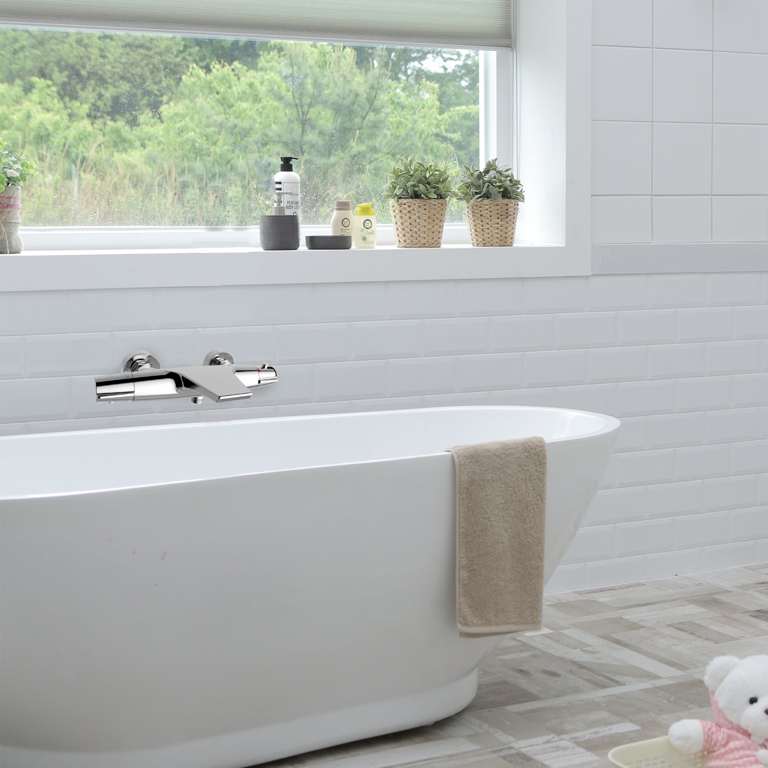 Homelody Duschsystem Abnehmbares Duschsystem mit Wasserfall Badzubehör Duschzubehör