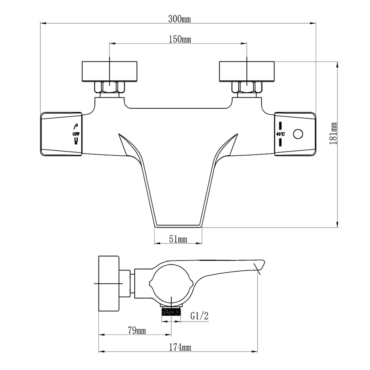 Homelody Duschsystem Abnehmbares Duschsystem mit Wasserfall Badzubehör Duschzubehör