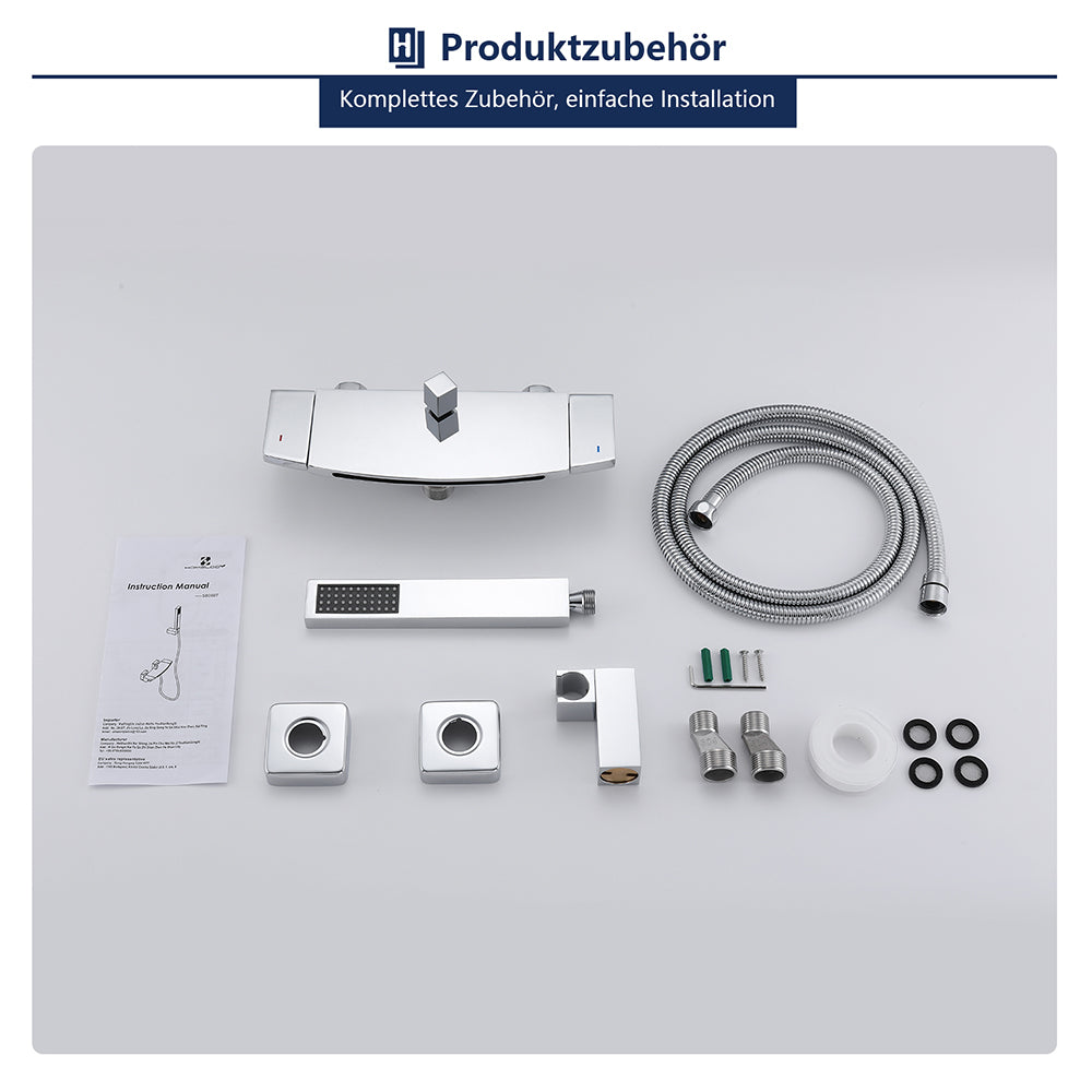 Moderne Badewannenarmatur Wandhalterung