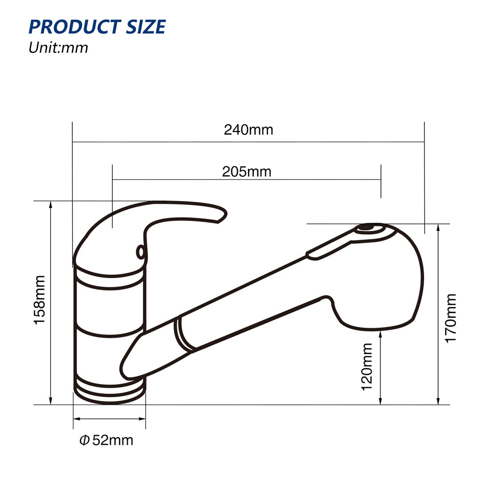 Homelody 120° drehbar Armatur Küche Wasserhahn mit 2 Strahlarten ausziehbare Brause Gebürsteter Chrom Spültischarmatur