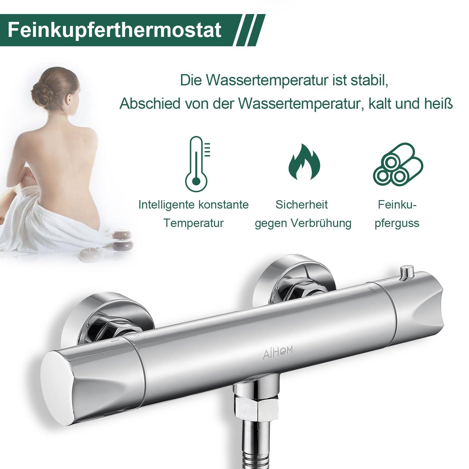 Aufputz Brausebatterie Thermostat