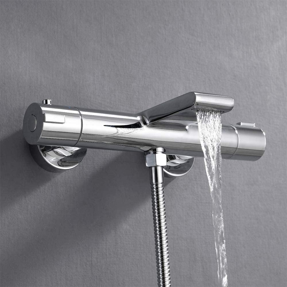 AiHom Thermostat Badewannenarmatur Wasserfall
