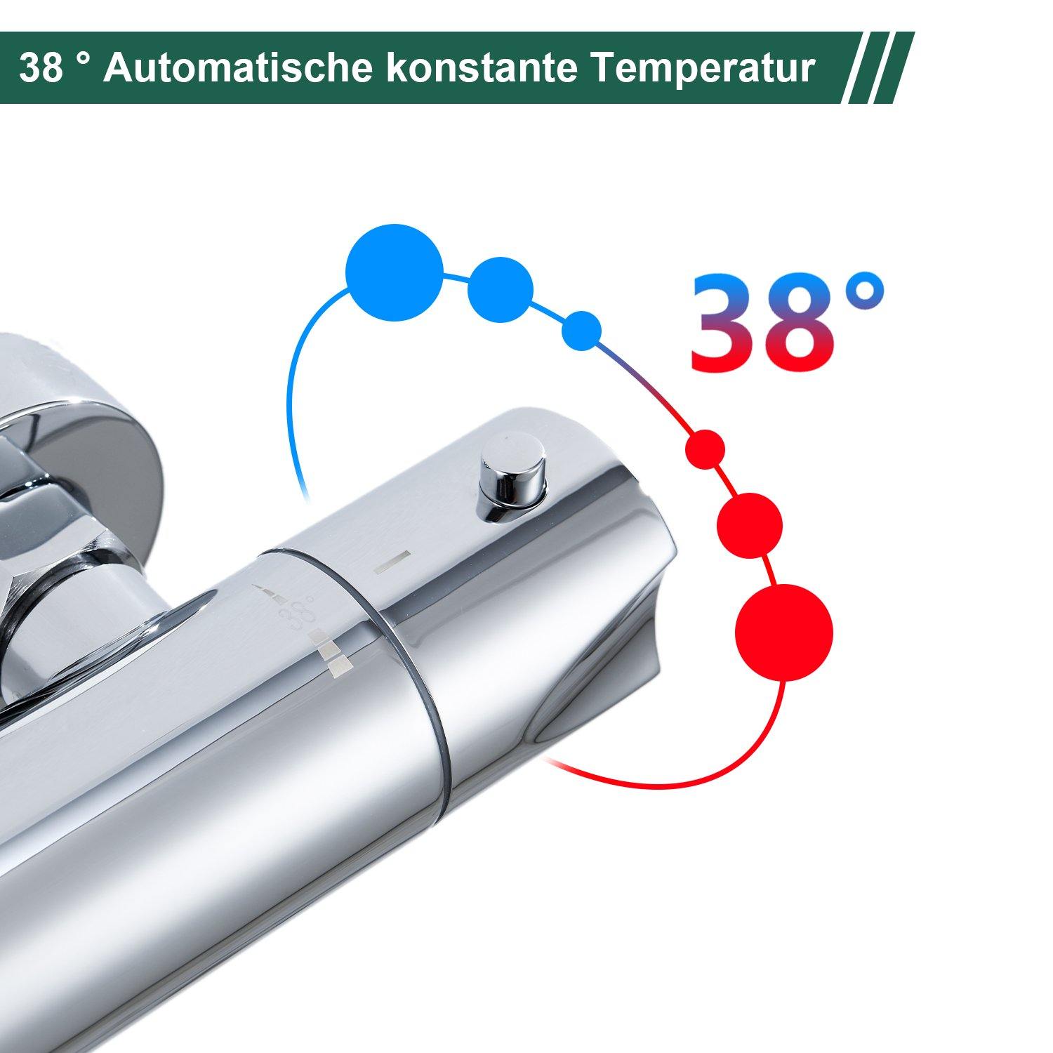 Aufputz Duschthermostat Duscharmatur