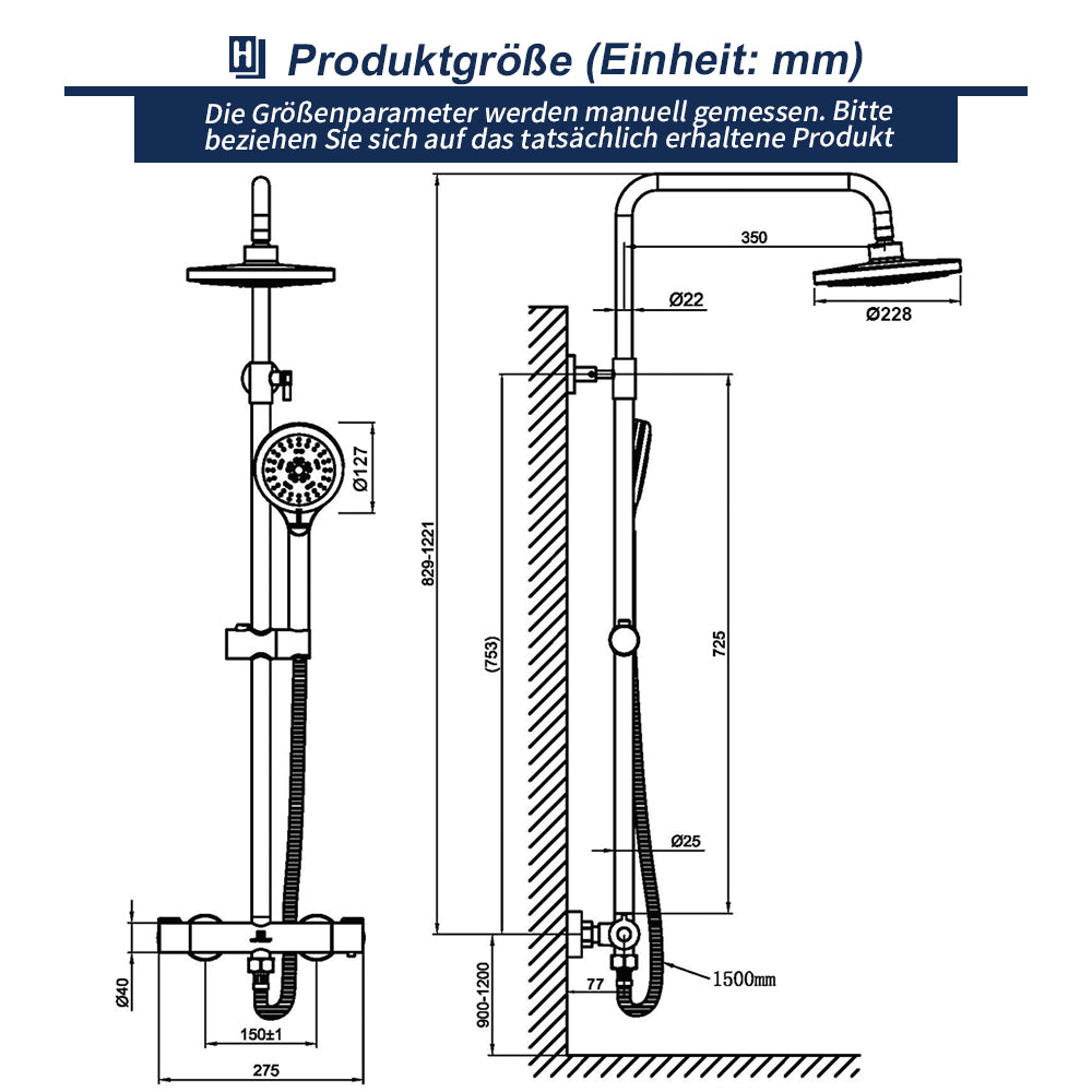 Homelody Thermostat Duscharmatur